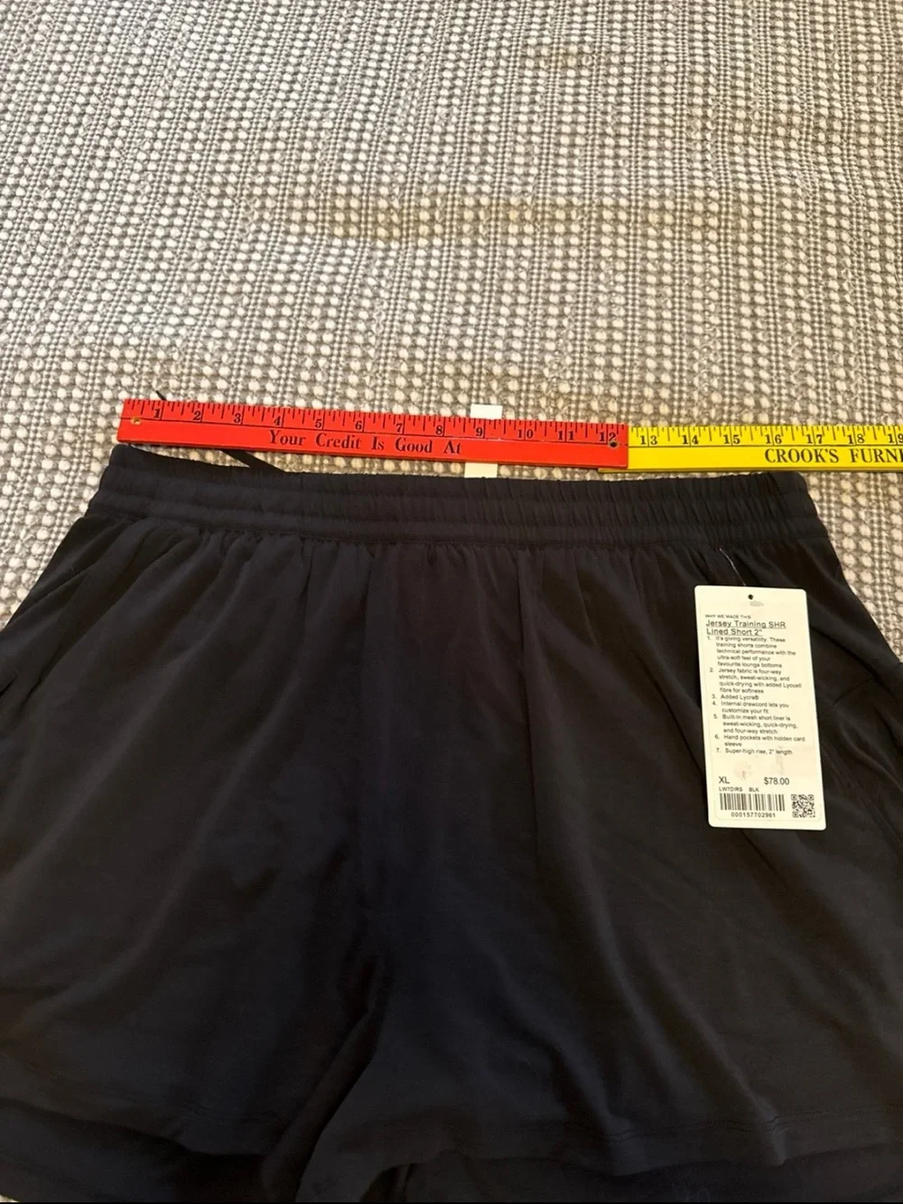 NWT Lululemon Jersey Training Super-High-Rise Lined Short 2
